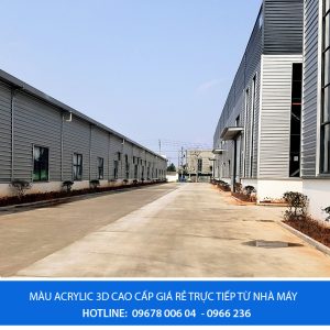 Xưởng sản xuất màu acrylic 3D chất lượng cao