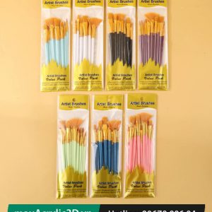 10 dụng cụ vẽ màu Acrylic 3D 5D chổi cọ giá rẻ