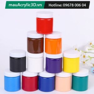 75ml Màu Acrylic 3D 5D chống nước siêu bền, hàng Nhà Máy