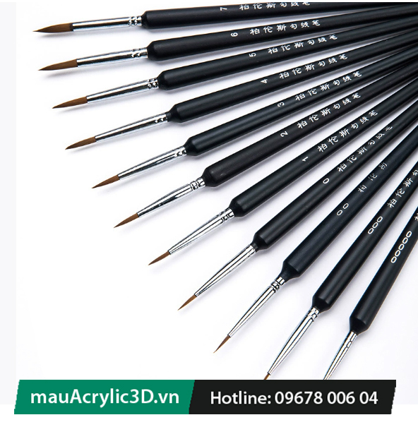 AcrylicPaint 3D toolkits Mini brushes
