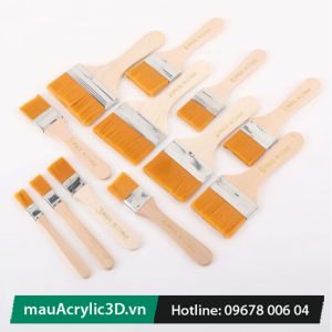 Bộ 12 chổi cọ vẽ màu Acrylic 3D fullsize