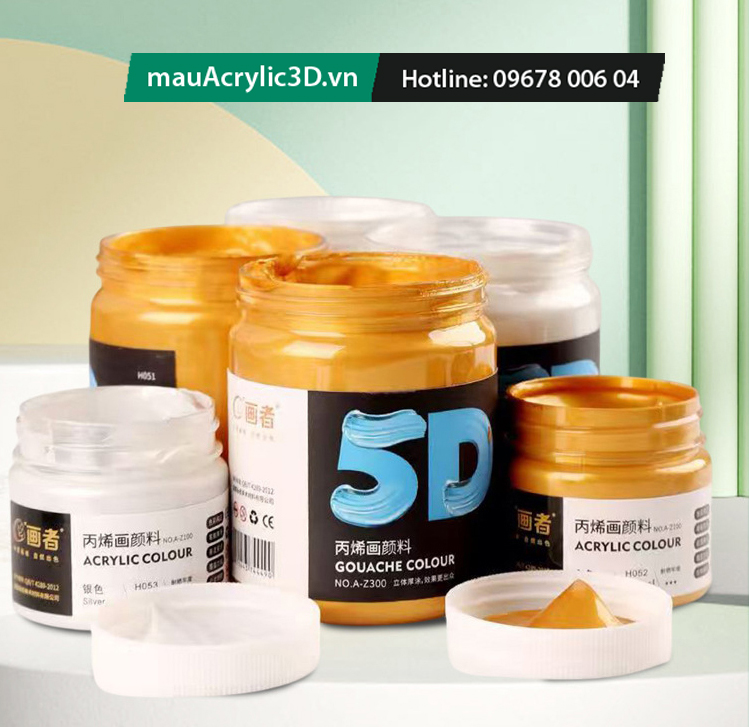 mau-acrylic-3d-vn-nhu-vang-bac-dong-100ml-300ml