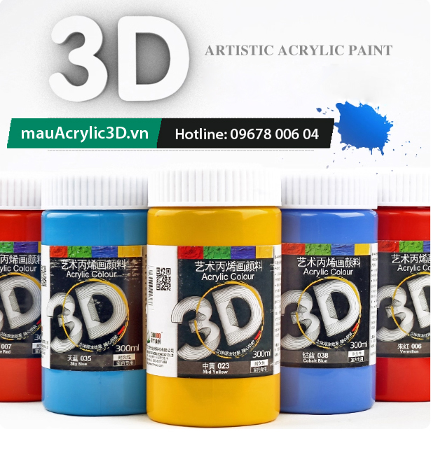 mau-acrylic-chinjoo-3d-300ml-gia-re-hcm-hn