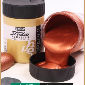 màu Pebeo Nhũ Vàng - Đồng - Bạc AcrylicPaint 300ml cao cấp